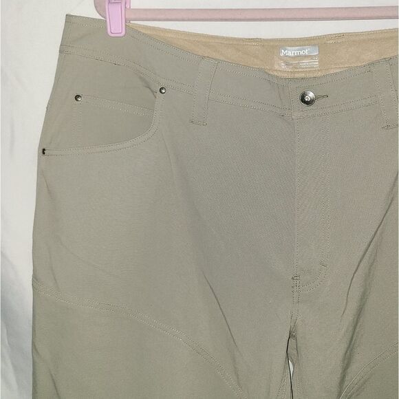 Marmot Men's Hiking Military Green Pants Size 40 - Picture 3 of 8